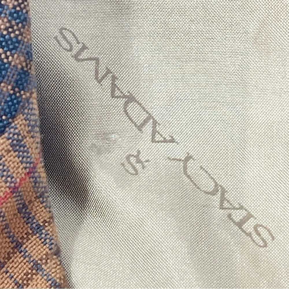 STACY ADAMS Men’s Multicolor Plaid Single Breasted Sports Coat Blazer Size 38R